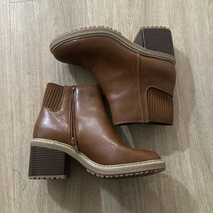 Brown booties